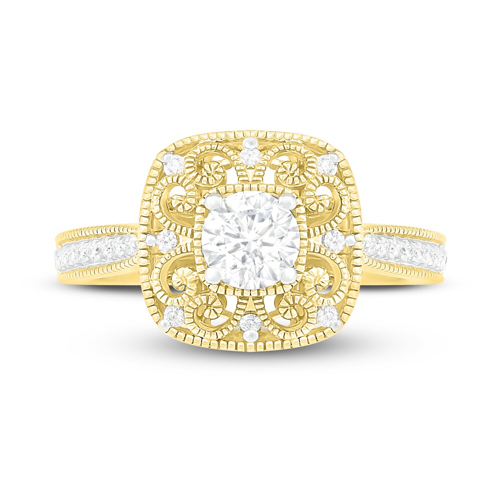 Diamond Ring 1/2 ct tw Round 14K Yellow Gold FmKWrvTl Diamond Ring 1/2 ct tw Round 14K Yellow Gold FmKWrvTl
