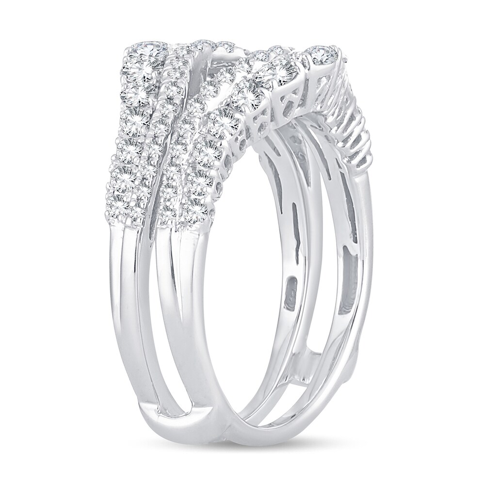 Diamond Enhancer Ring 1 ct tw Round 14K White Gold Fmw9c7PW