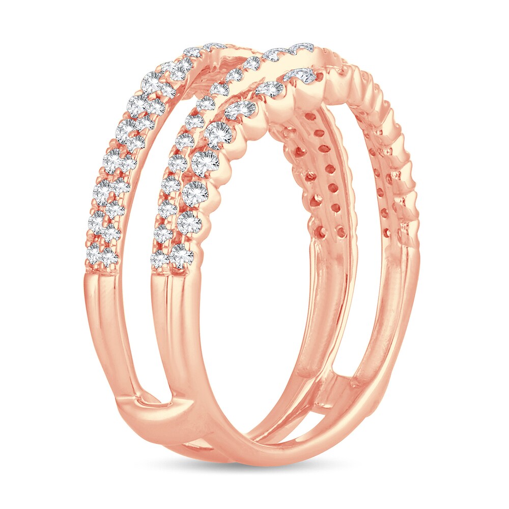 Diamond Enhancer Ring 3/4 ct tw Round 14K Rose Gold FqcDj0bq Diamond Enhancer Ring 3/4 ct tw Round 14K Rose Gold FqcDj0bq