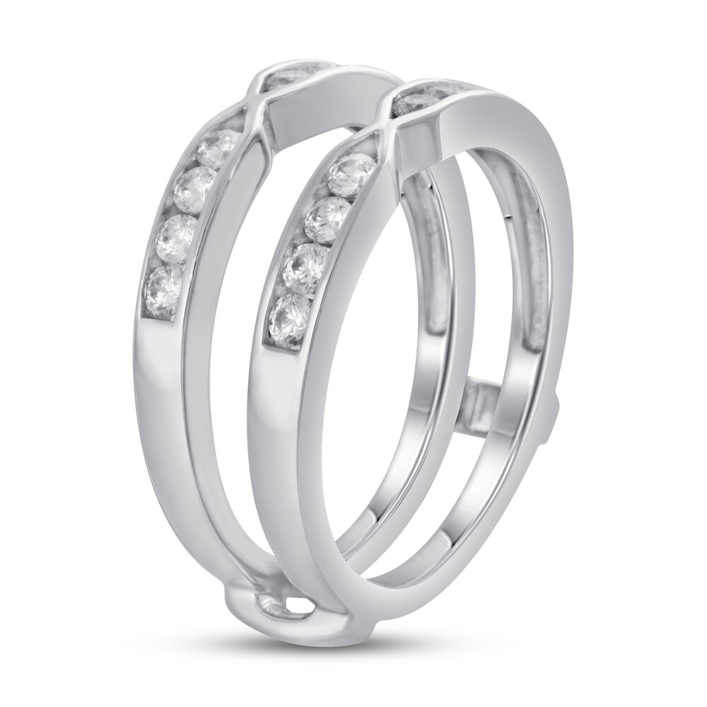 Diamond Enhancer Ring 1/2 ct tw Round 14K White Gold FyVCf4zC Diamond Enhancer Ring 1/2 ct tw Round 14K White Gold FyVCf4zC