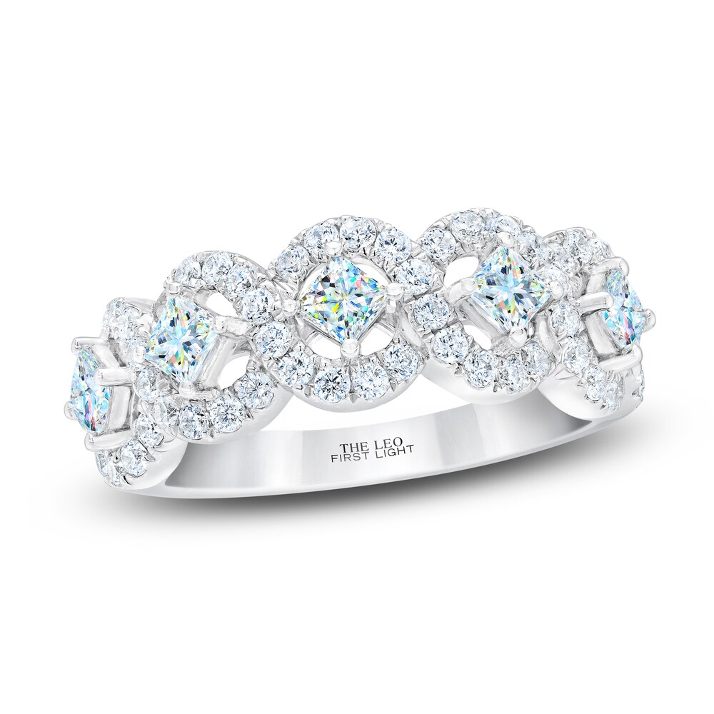 THE LEO First Light Diamond Anniversary Band 1-1/4 ct tw Round/Princess 14K White Gold FzMpEAw9 THE LEO First Light Diamond Anniversary Band 1-1/4 ct tw Round/Princess 14K White Gold FzMpEAw9