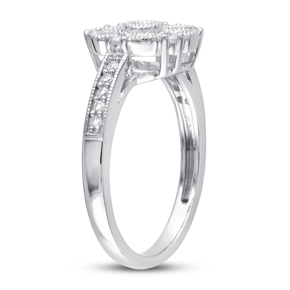 Lab-Created Sapphire Ring Round Sterling Silver G069GaIO Lab-Created Sapphire Ring Round Sterling Silver G069GaIO