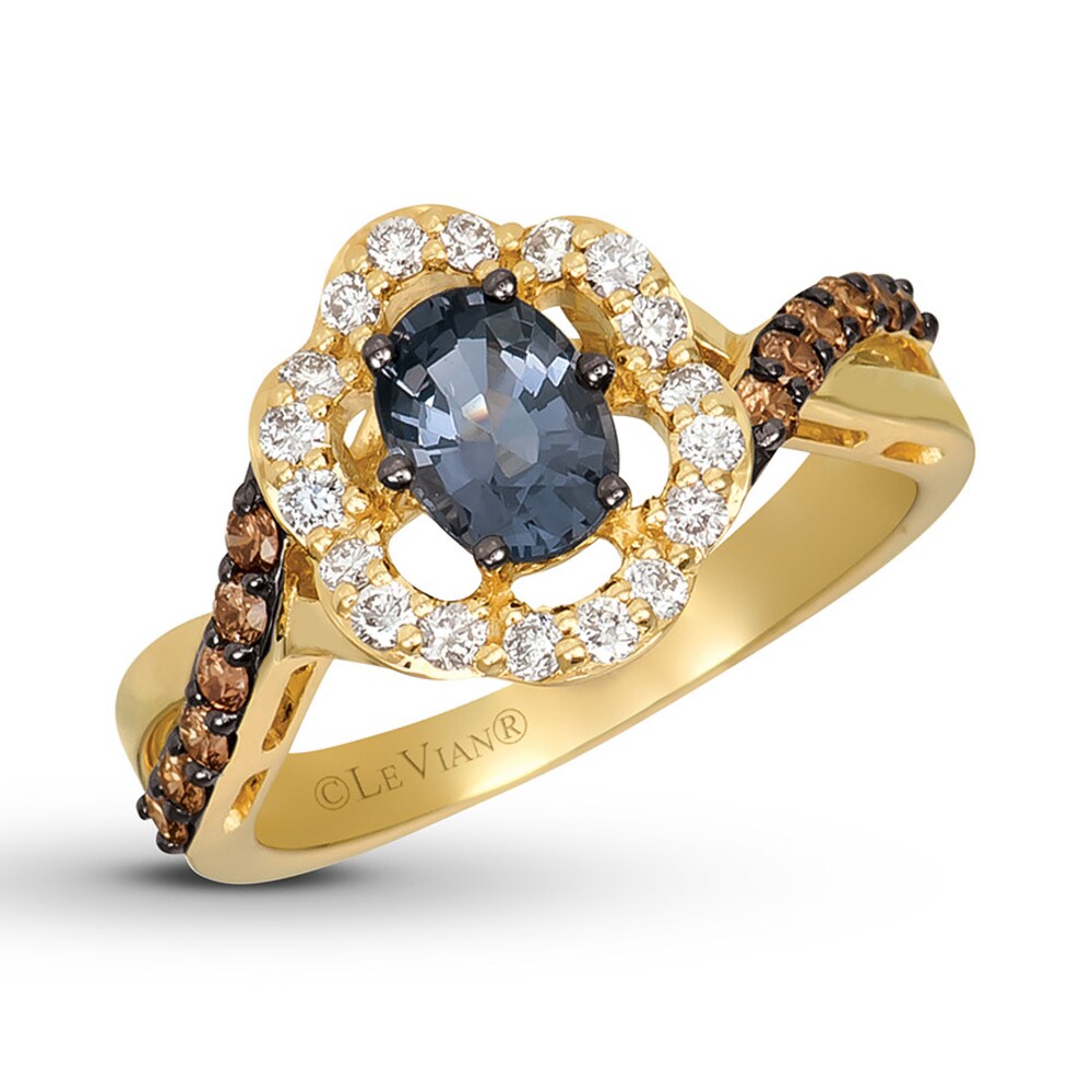 Le Vian Gray Spinel Ring 1/2 carat tw Diamonds 14K Honey Gold GMiANpdK Le Vian Gray Spinel Ring 1/2 carat tw Diamonds 14K Honey Gold GMiANpdK