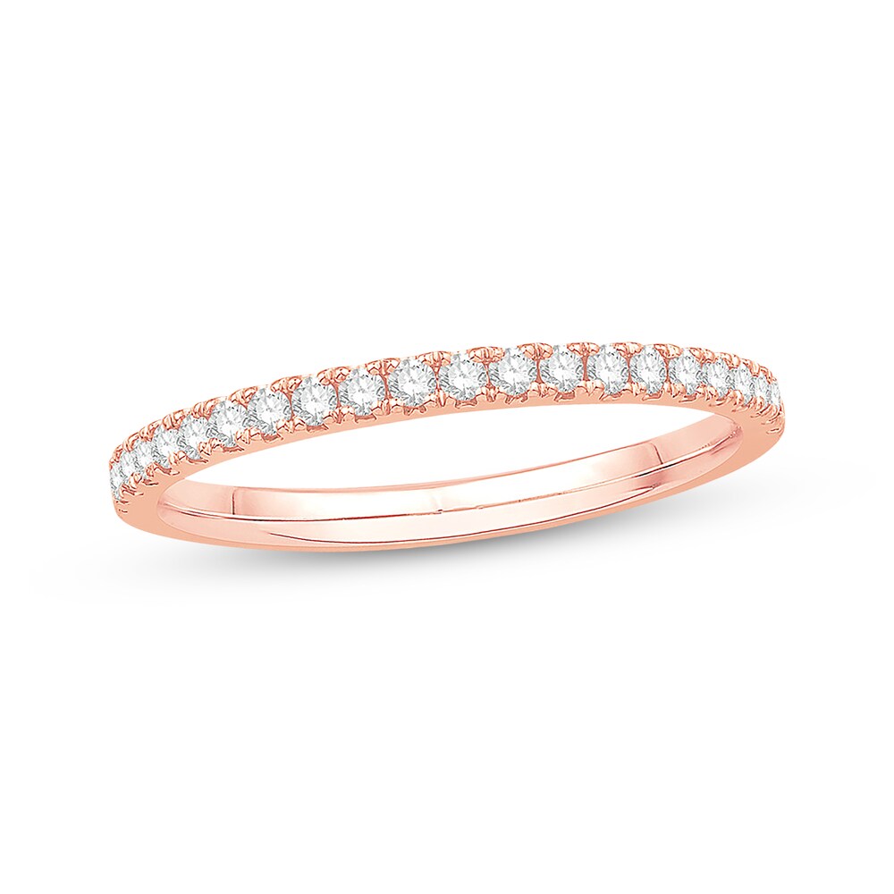 Colorless Diamond Band 1/4 ct tw Round-cut 14K Rose Gold GN5k16BS Colorless Diamond Band 1/4 ct tw Round-cut 14K Rose Gold GN5k16BS