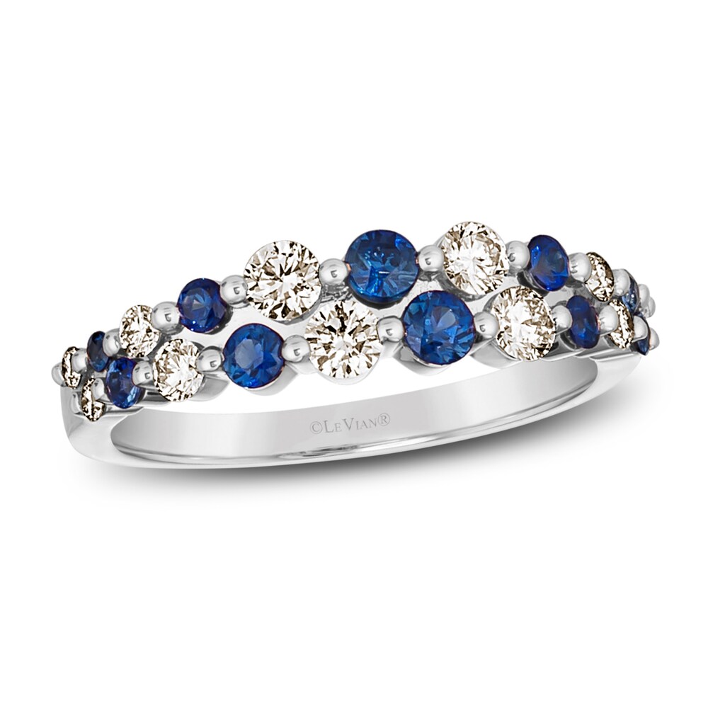 Le Vian Natural Blue Sapphire Ring 1/2 ct tw Diamonds 14K Vanilla Gold GQOEkrlE Le Vian Natural Blue Sapphire Ring 1/2 ct tw Diamonds 14K Vanilla Gold GQOEkrlE