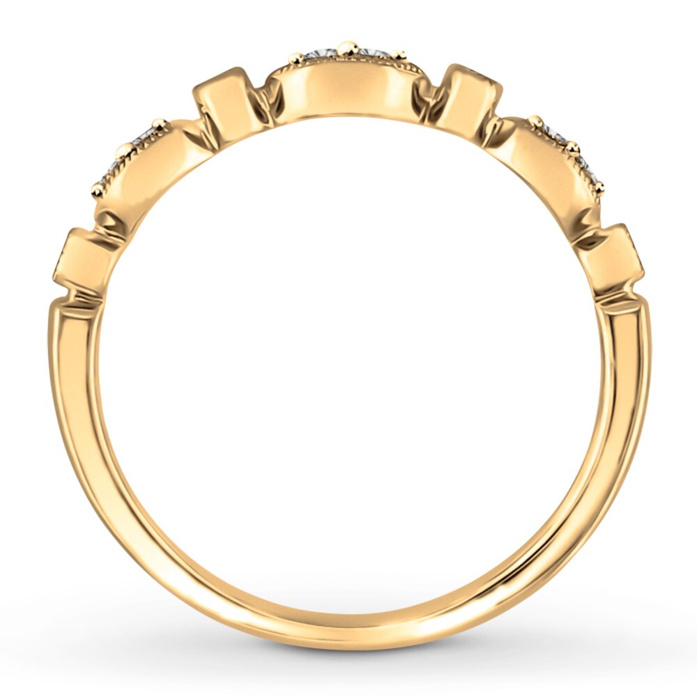 Diamond Anniversary Band 1/10 ct tw Round-cut 10K Yellow Gold GRGqJ8m9 Diamond Anniversary Band 1/10 ct tw Round-cut 10K Yellow Gold GRGqJ8m9