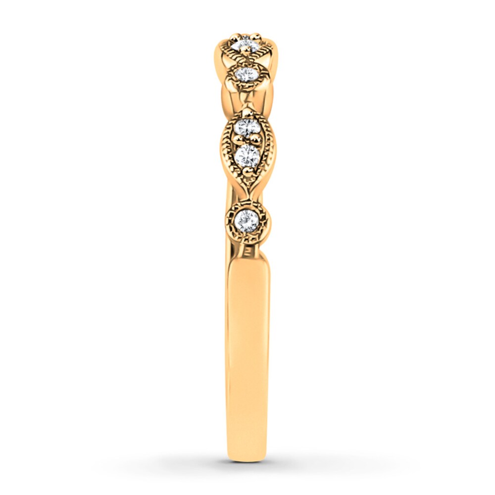 Diamond Anniversary Band 1/10 ct tw Round-cut 10K Yellow Gold GRGqJ8m9 Diamond Anniversary Band 1/10 ct tw Round-cut 10K Yellow Gold GRGqJ8m9