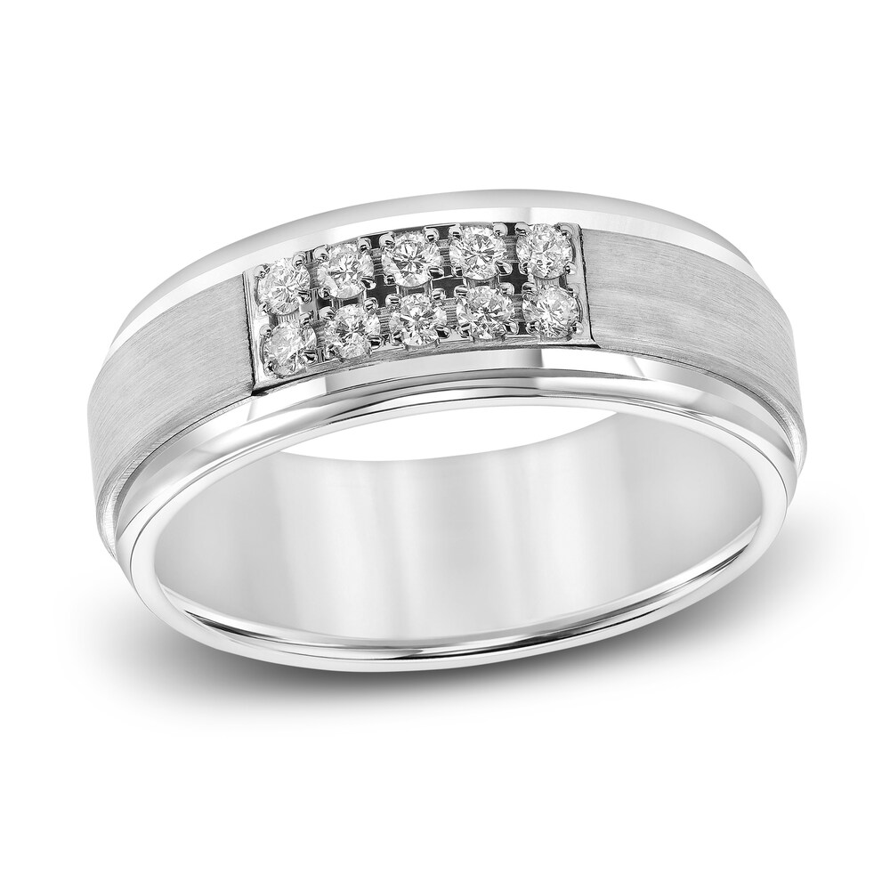 Diamond Wedding Band 1/3 ct tw Round White Tungsten GUthK8K2 Diamond Wedding Band 1/3 ct tw Round White Tungsten GUthK8K2