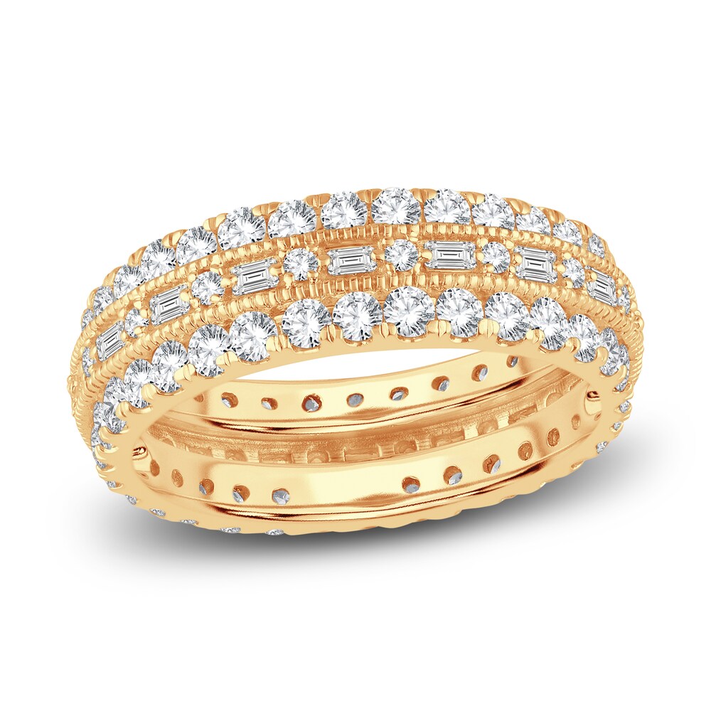 Diamond Eternity Band 2 ct tw Baguette/Round 14K Yellow Gold GYQsPDSy Diamond Eternity Band 2 ct tw Baguette/Round 14K Yellow Gold GYQsPDSy