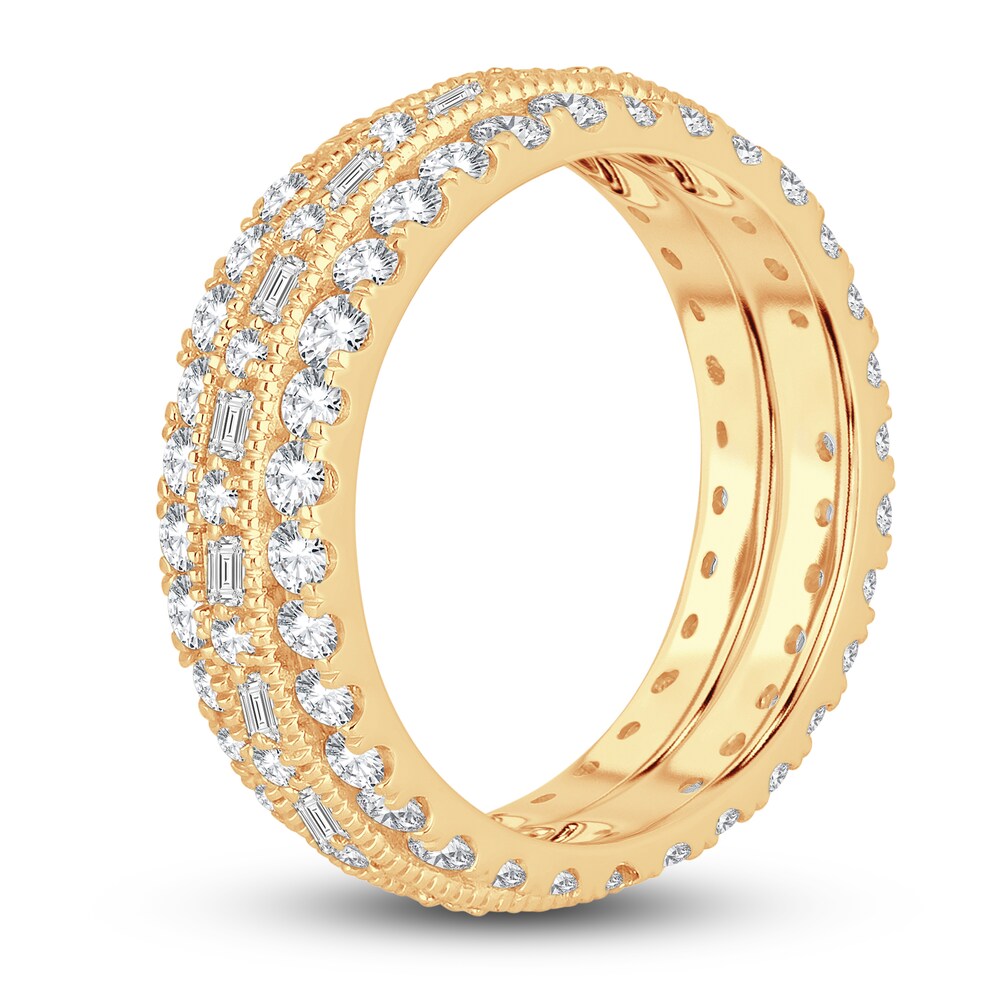 Diamond Eternity Band 2 ct tw Baguette/Round 14K Yellow Gold GYQsPDSy Diamond Eternity Band 2 ct tw Baguette/Round 14K Yellow Gold GYQsPDSy