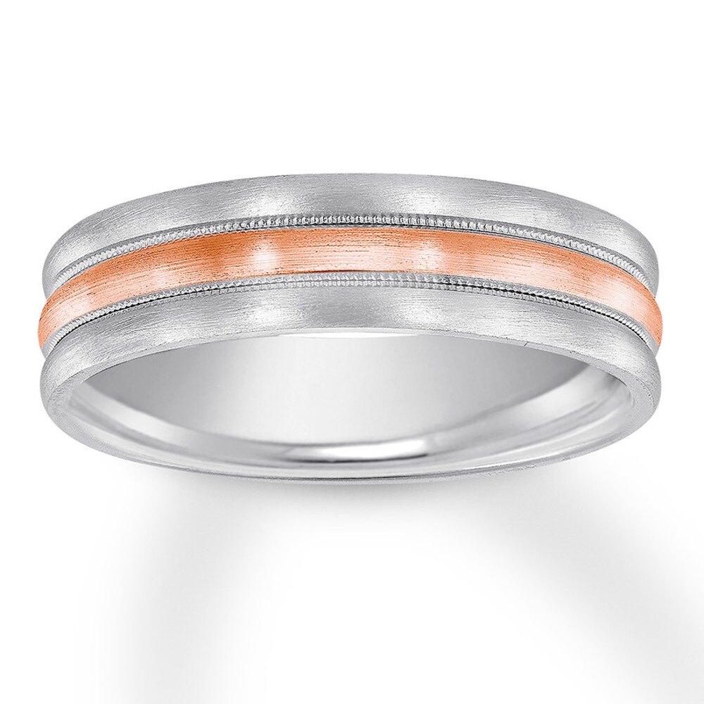 Wedding Band 14K Two-Tone Gold 6mm GfL9Py6G Wedding Band 14K Two-Tone Gold 6mm GfL9Py6G