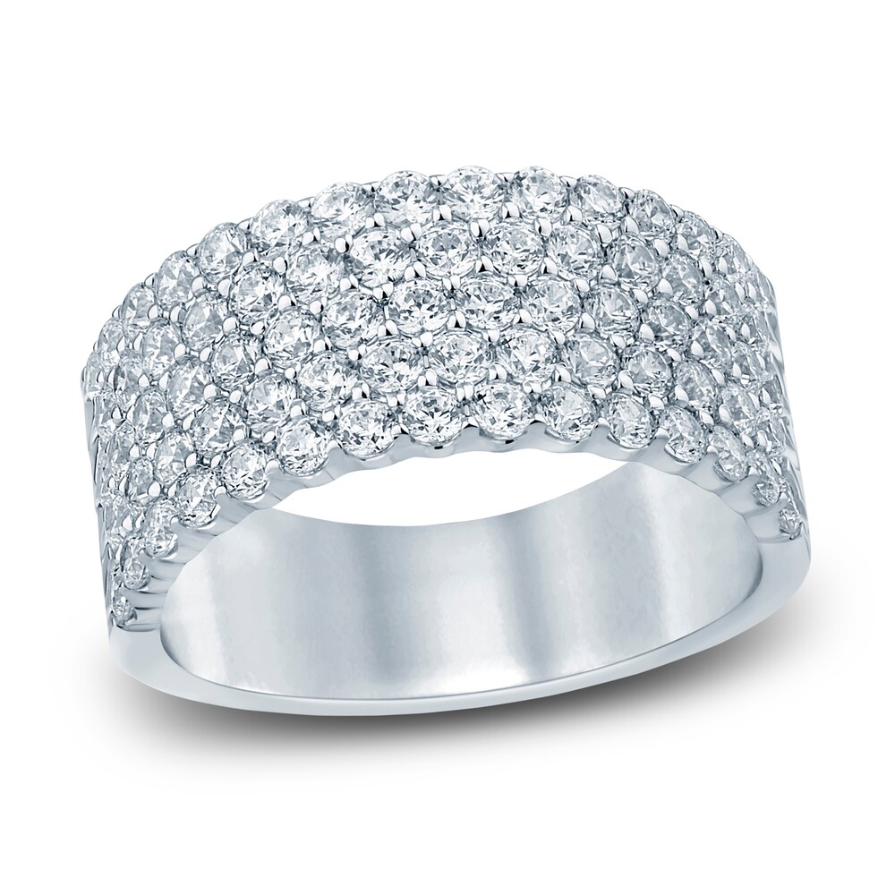 Lab-Created Diamond Anniversary Band 2 ct tw Round 14K White Gold Gk9cCYjx Lab-Created Diamond Anniversary Band 2 ct tw Round 14K White Gold Gk9cCYjx