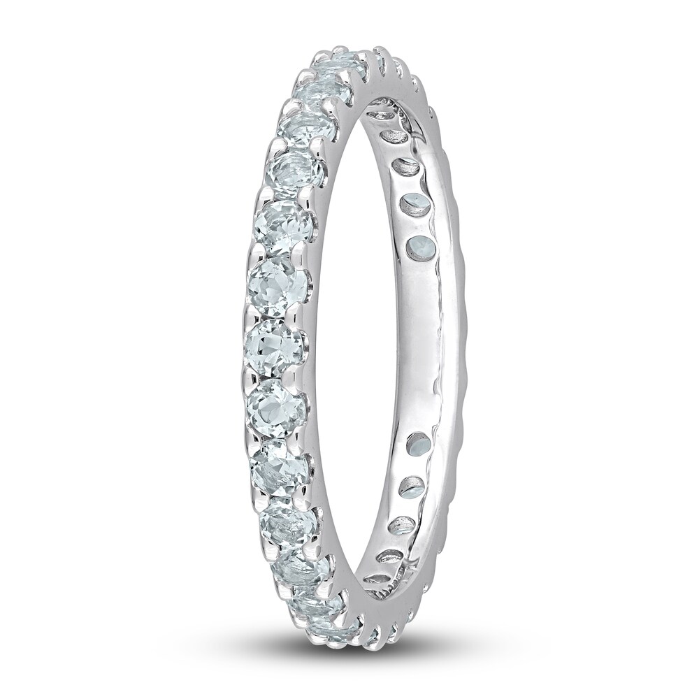 Natural Aquamarine Eternity Ring 10K White Gold H7MUkGkX Natural Aquamarine Eternity Ring 10K White Gold H7MUkGkX