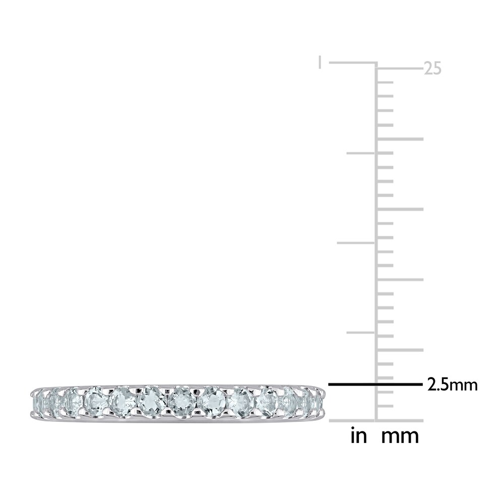 Natural Aquamarine Eternity Ring 10K White Gold H7MUkGkX Natural Aquamarine Eternity Ring 10K White Gold H7MUkGkX