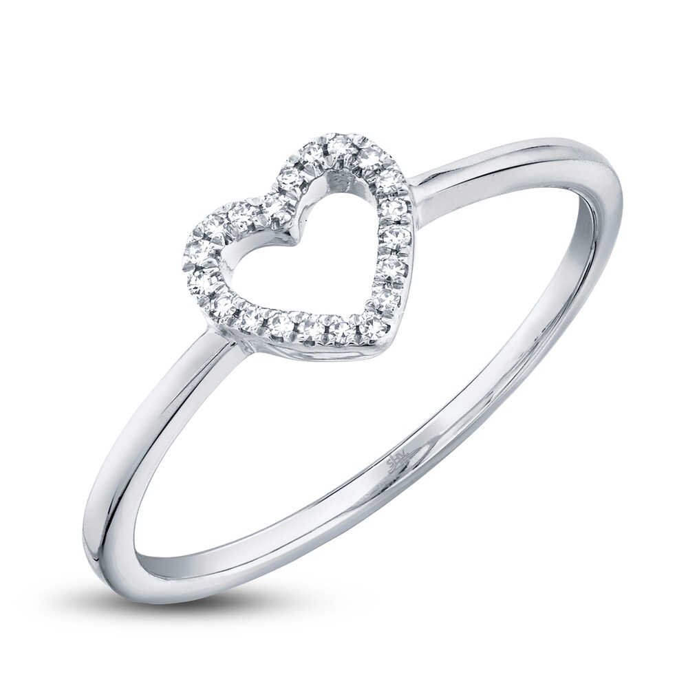 Shy Creation Diamond Accent Heart Ring Round 14K White Gold SC22005658 H96CoR9J Shy Creation Diamond Accent Heart Ring Round 14K White Gold SC22005658 H96CoR9J