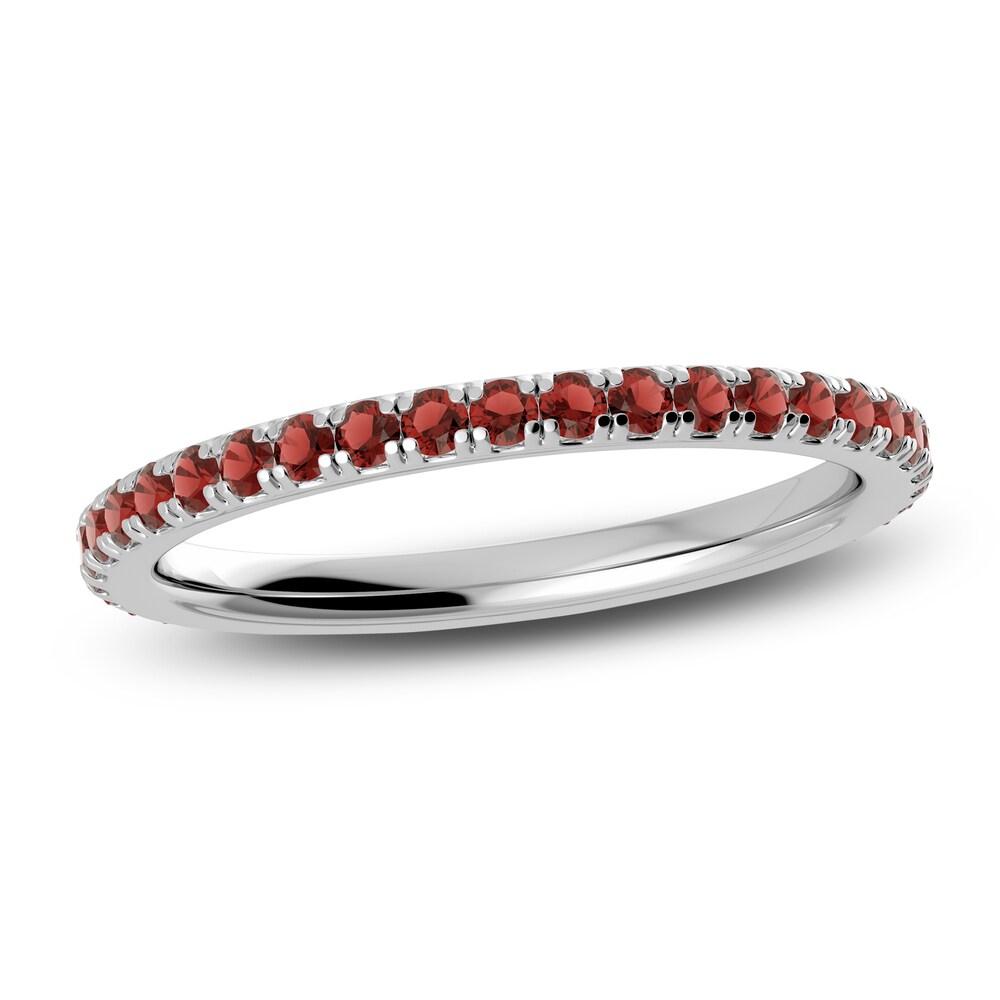 Juliette Maison Natural Garnet Eternity Ring 10K White Gold H9Y31qZi Juliette Maison Natural Garnet Eternity Ring 10K White Gold H9Y31qZi