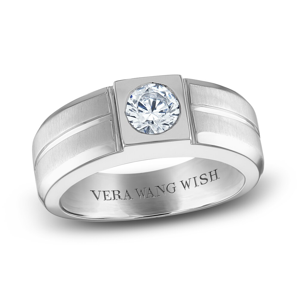 Vera Wang WISH Men's Lab-Created Diamond Ring 1 ct tw Round 14K White Gold HDldXs7q Vera Wang WISH Men's Lab-Created Diamond Ring 1 ct tw Round 14K White Gold HDldXs7q