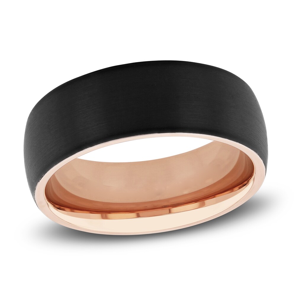 Wedding Band Two-Tone Tungsten 8mm HHYFXQTR Wedding Band Two-Tone Tungsten 8mm HHYFXQTR