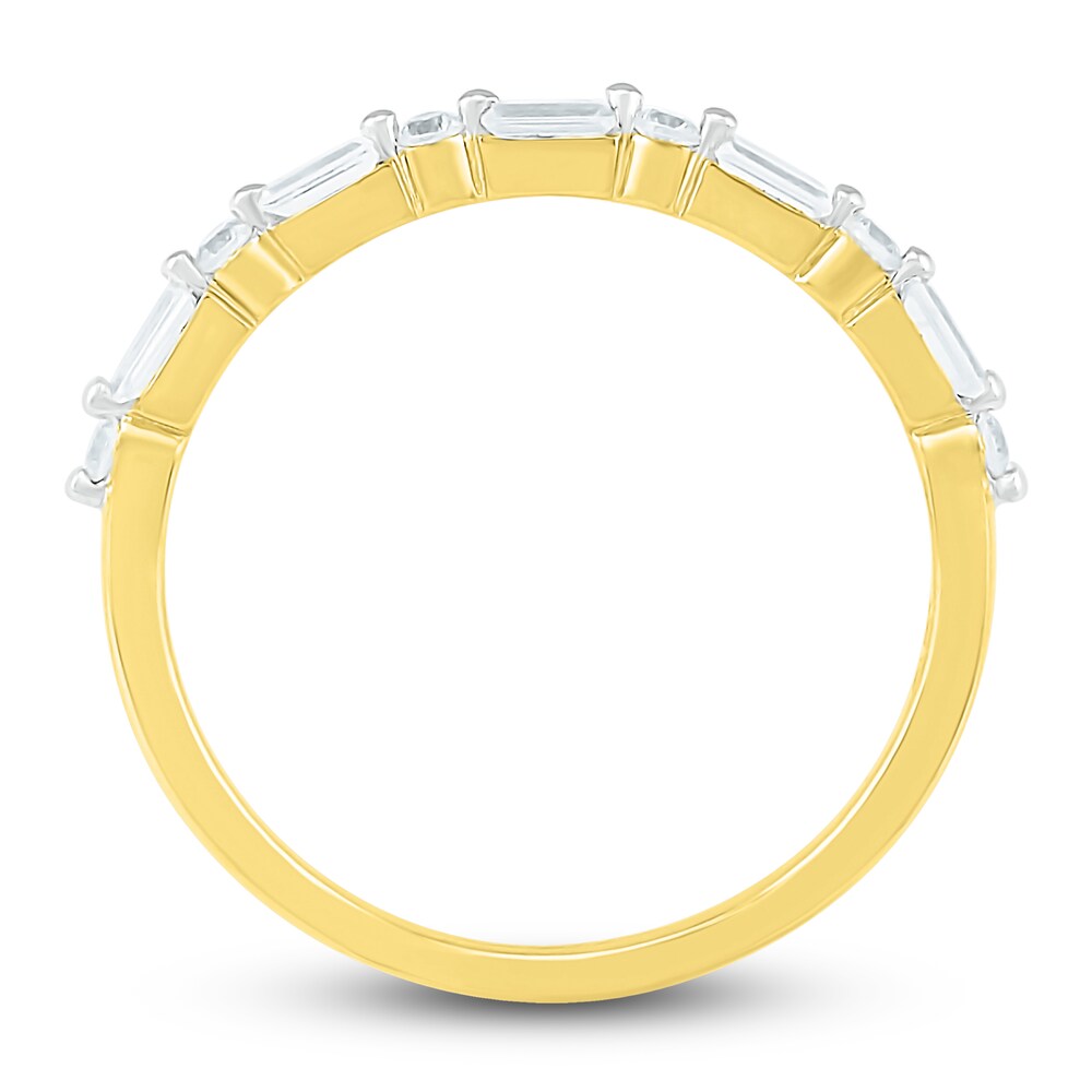 Diamond Stackable Ring 1/5 ct tw Round/Baguette 10K Yellow Gold HIkqNNZg Diamond Stackable Ring 1/5 ct tw Round/Baguette 10K Yellow Gold HIkqNNZg