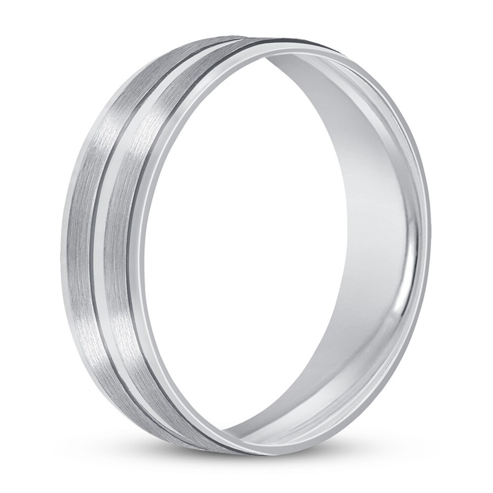 Wedding Band Carved Platinum 6mm HLI0jIdM