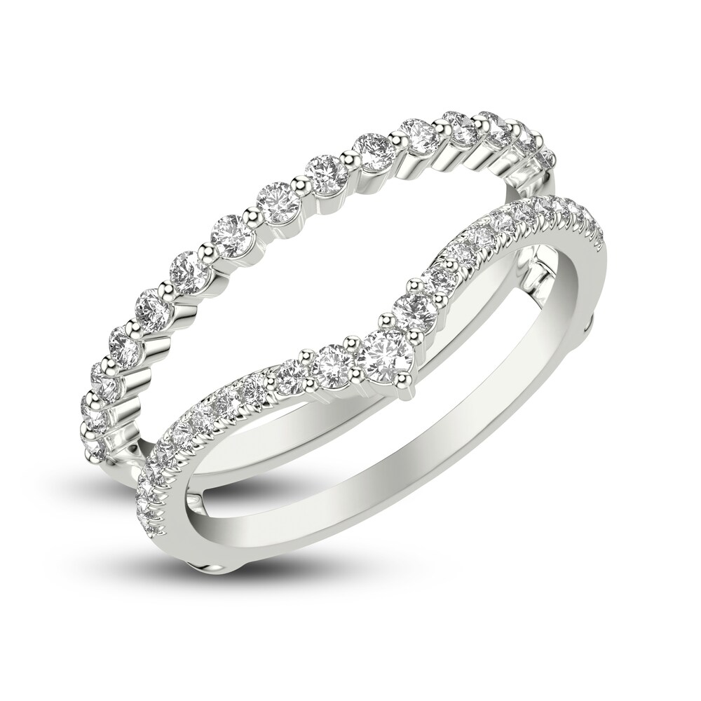 Diamond Enhancer Ring 1/2 ct tw Round 14K White Gold HLfawQ1F Diamond Enhancer Ring 1/2 ct tw Round 14K White Gold HLfawQ1F