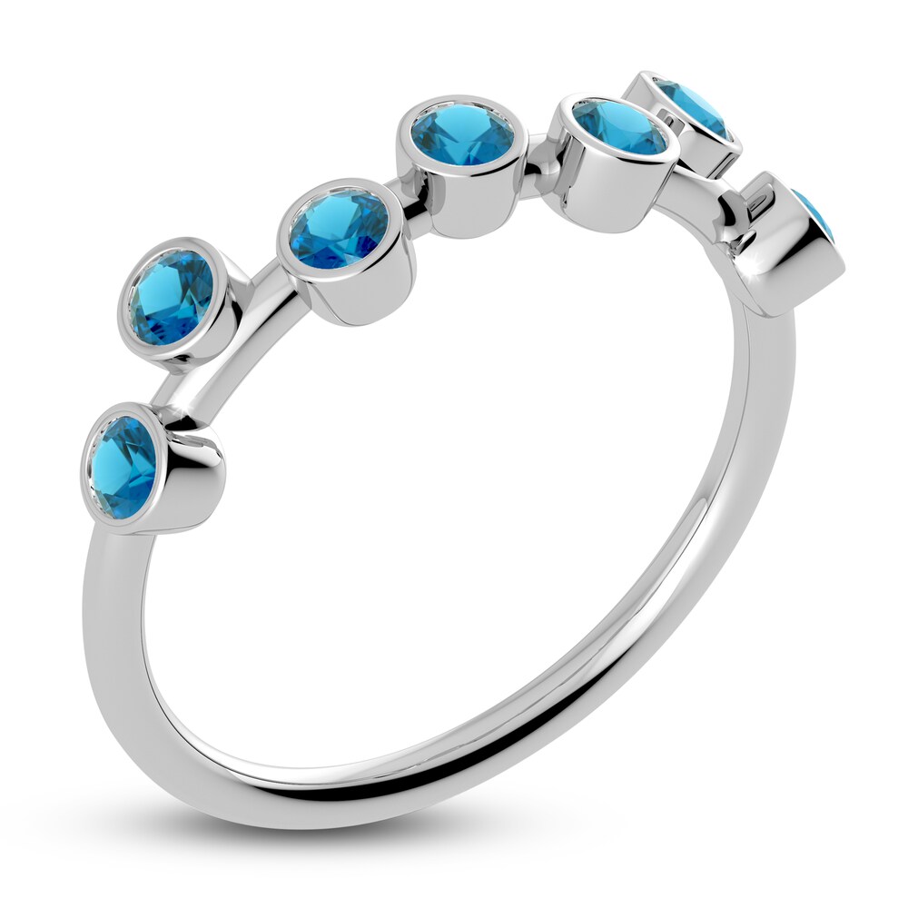 Juliette Maison Natural Blue Zircon Ring 10K White Gold HM25izLR Juliette Maison Natural Blue Zircon Ring 10K White Gold HM25izLR