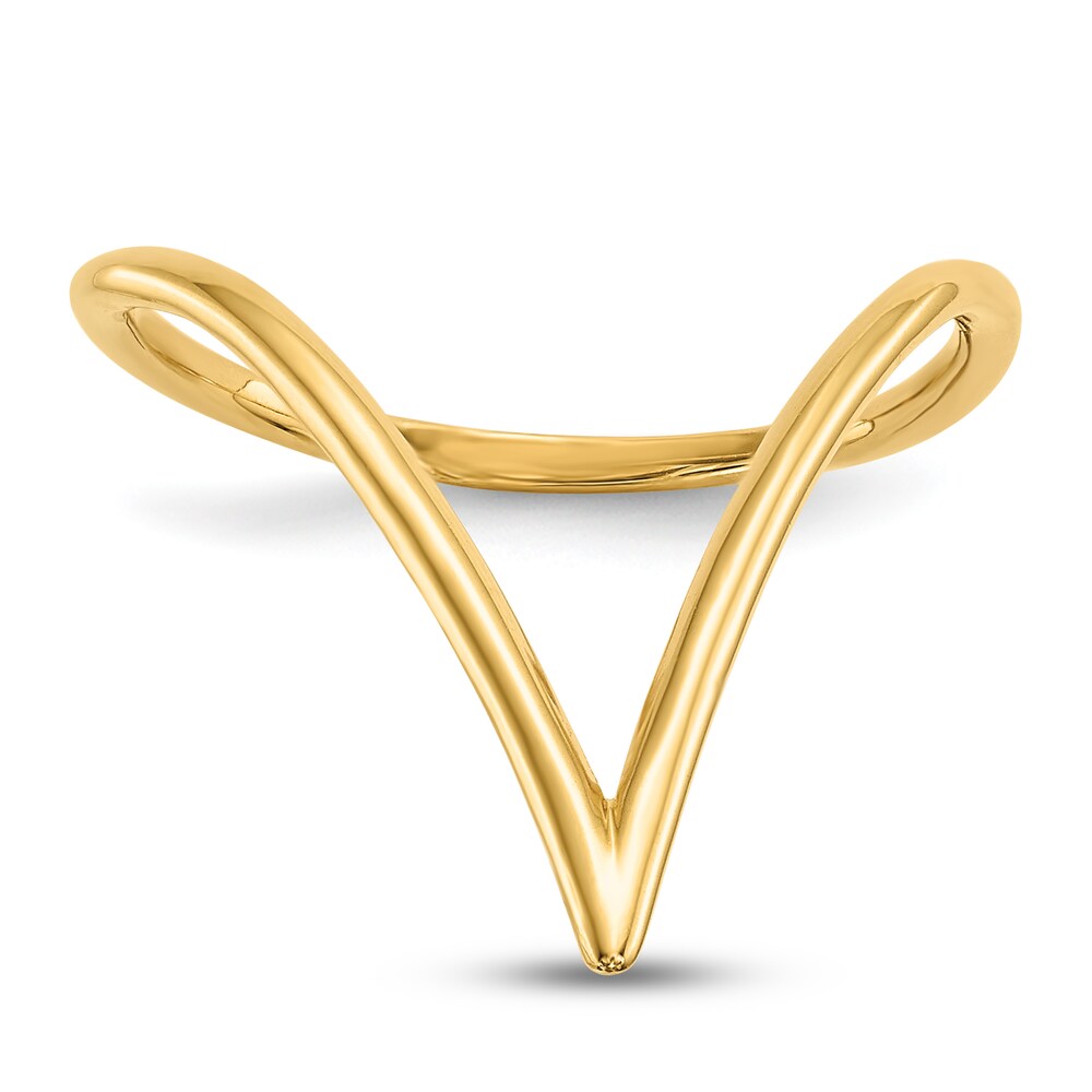 High-Polish Chevron Ring 14K Yellow Gold HY7cZWHP High-Polish Chevron Ring 14K Yellow Gold HY7cZWHP