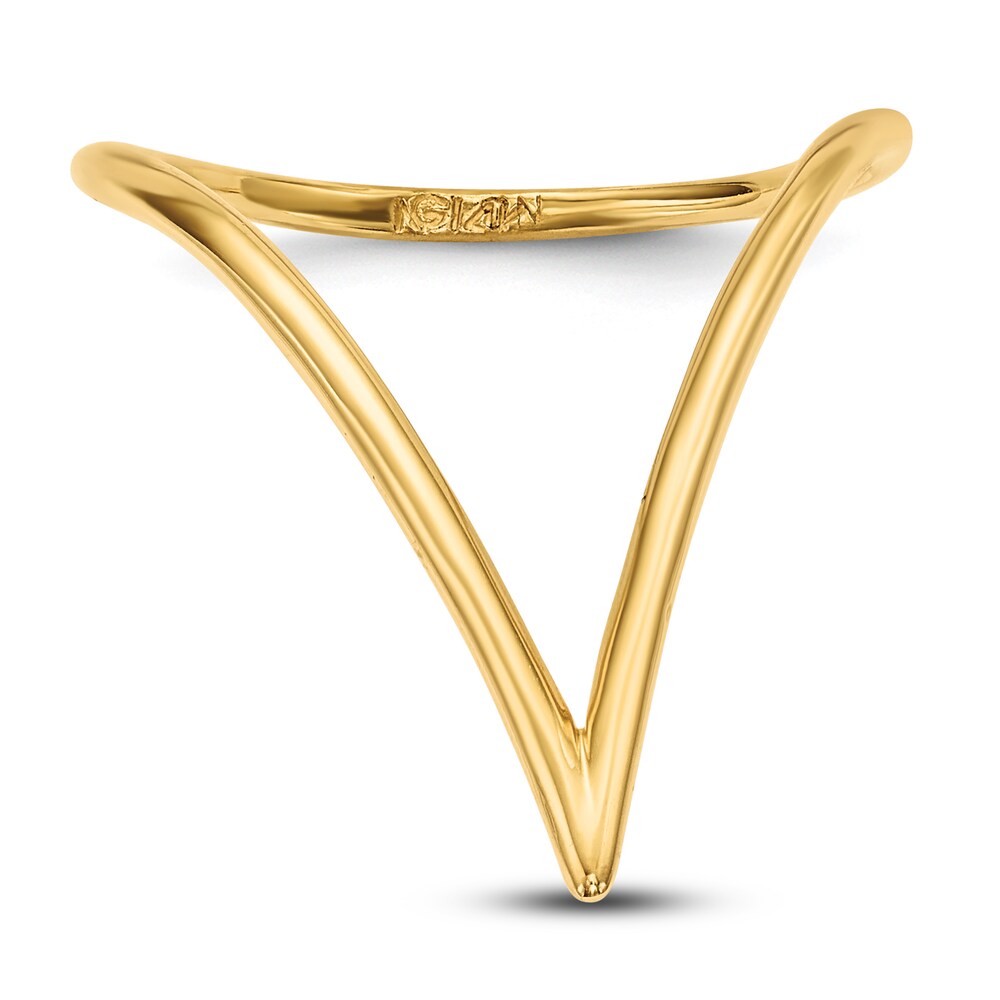 High-Polish Chevron Ring 14K Yellow Gold HY7cZWHP High-Polish Chevron Ring 14K Yellow Gold HY7cZWHP