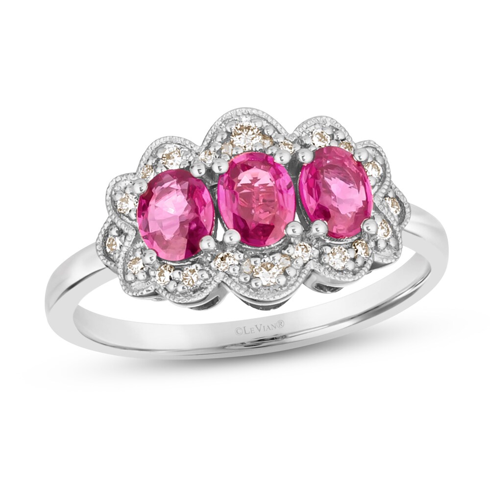 Le Vian Natural Ruby Ring 1/6 ct tw Diamonds 14K Vanilla Gold HgBGhhTv Le Vian Natural Ruby Ring 1/6 ct tw Diamonds 14K Vanilla Gold HgBGhhTv