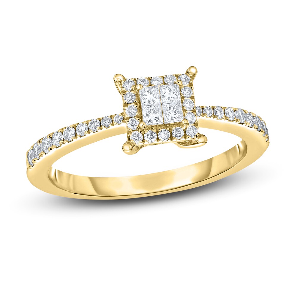 Diamond Ring 3/8 ct tw Round 14K Yellow Gold Hj8OSg5W Diamond Ring 3/8 ct tw Round 14K Yellow Gold Hj8OSg5W