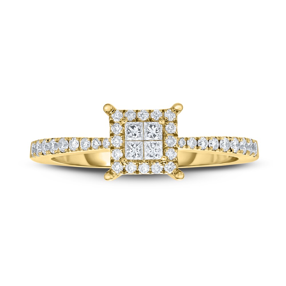 Diamond Ring 3/8 ct tw Round 14K Yellow Gold Hj8OSg5W Diamond Ring 3/8 ct tw Round 14K Yellow Gold Hj8OSg5W