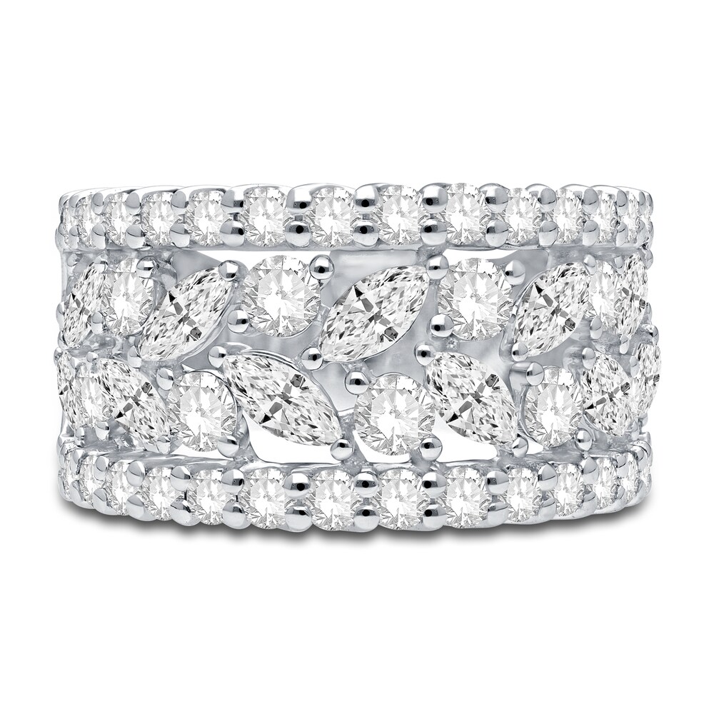 Diamond Anniversary Band 2-1/2 ct tw Marquise/Round 14K White Gold HnUjWBOB Diamond Anniversary Band 2-1/2 ct tw Marquise/Round 14K White Gold HnUjWBOB