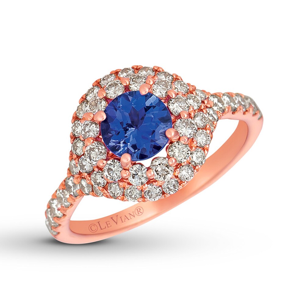 Le Vian Tanzanite Ring 7/8 ct tw Diamonds 14K Strawberry Gold HoHU2CZU