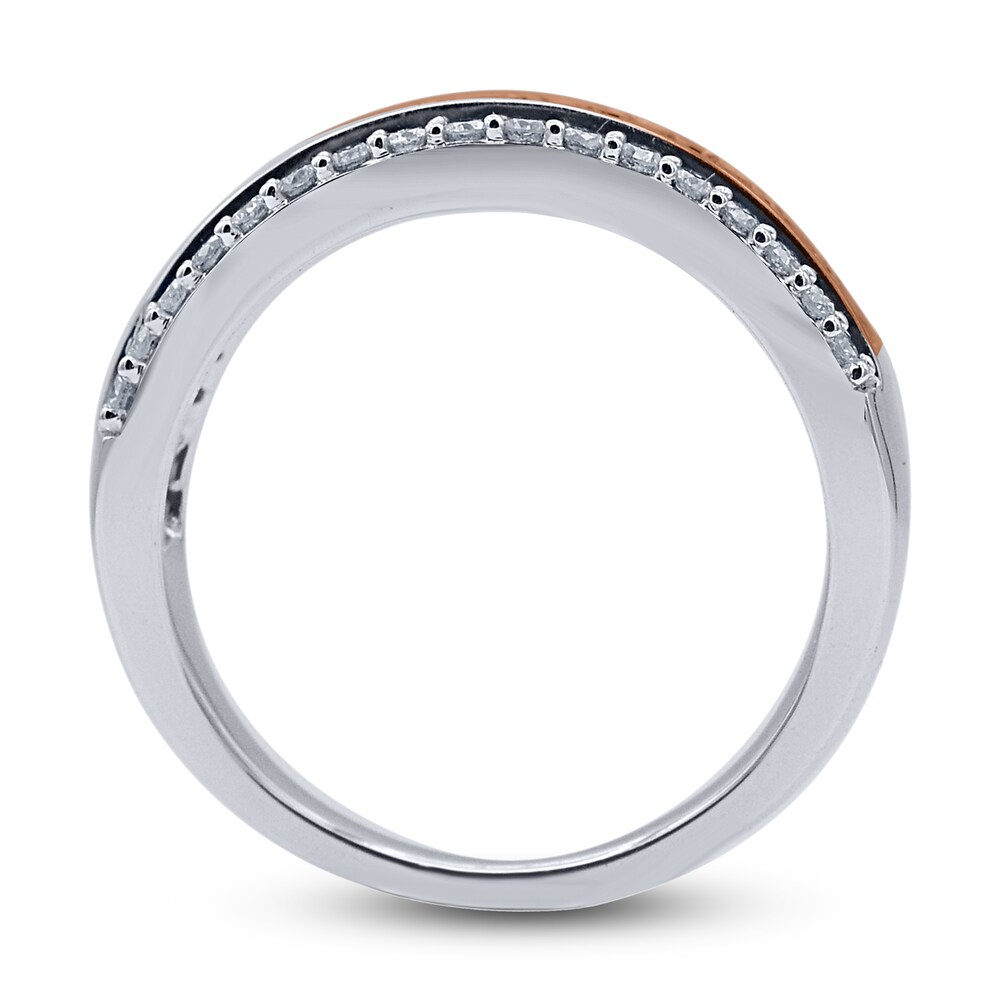 Pink & White Diamond Anniversary Band 3/4 ct tw Round 14K Two-Tone Gold HokHMQrY Pink & White Diamond Anniversary Band 3/4 ct tw Round 14K Two-Tone Gold HokHMQrY