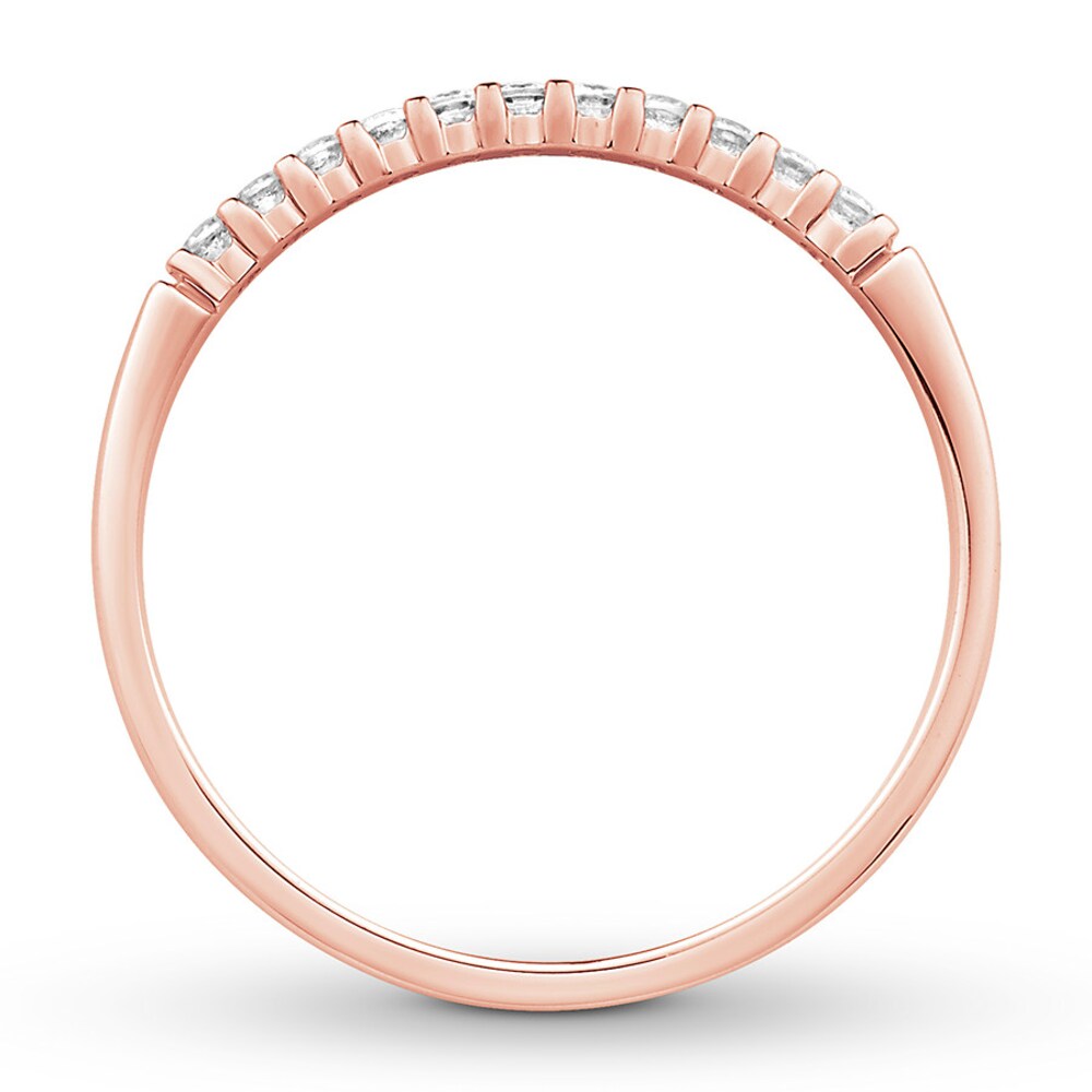 Diamond Anniversary Band 1/10 ct tw Round-cut 10K Rose Gold HtwEFaa4 Diamond Anniversary Band 1/10 ct tw Round-cut 10K Rose Gold HtwEFaa4