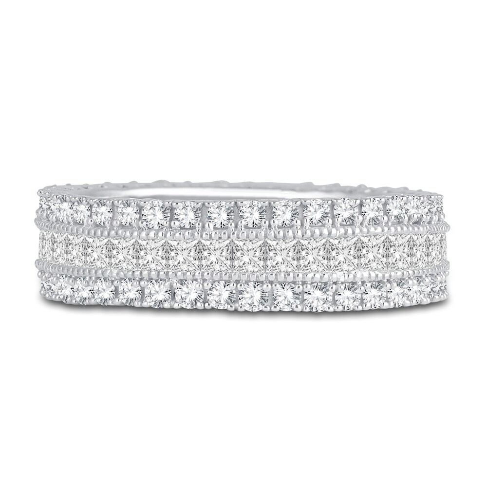 Diamond Eternity Band 2 ct tw Princess/Round 14K White Gold HwR8Epnm Diamond Eternity Band 2 ct tw Princess/Round 14K White Gold HwR8Epnm