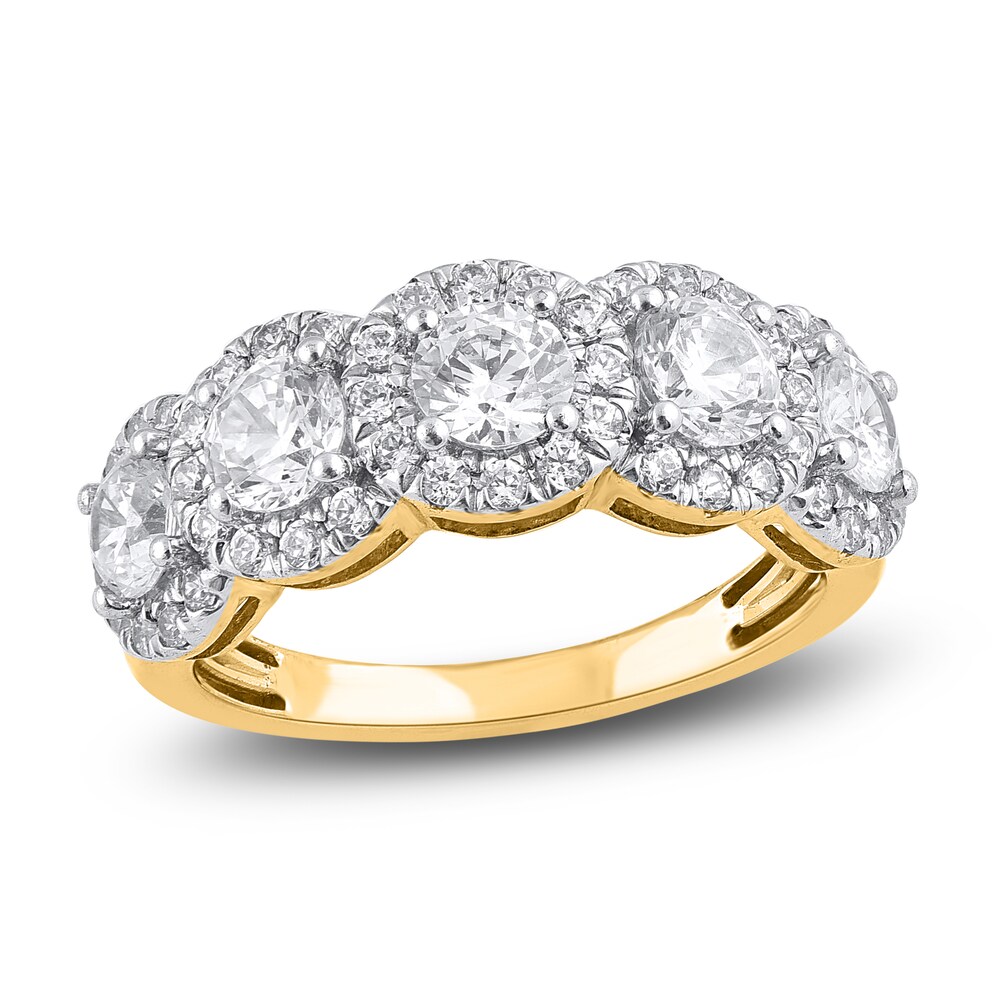 Diamond Anniversary Band 2 ct tw Round 14K Yellow Gold I3bgPp8y Diamond Anniversary Band 2 ct tw Round 14K Yellow Gold I3bgPp8y