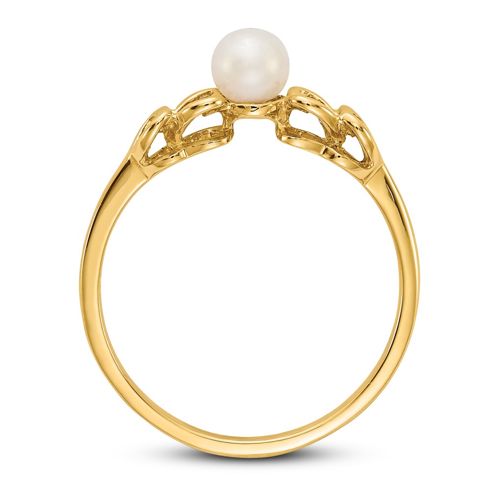 Cultured Freshwater Pearl Ring 14K Yellow Gold I3mZpH4Z Cultured Freshwater Pearl Ring 14K Yellow Gold I3mZpH4Z