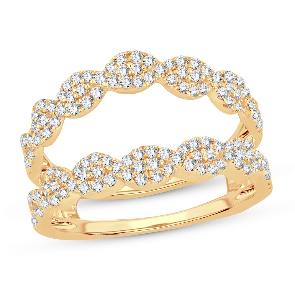Diamond Enhancer Ring 5/8 ct tw Round 14K Yellow Gold I5tgWFxn Diamond Enhancer Ring 5/8 ct tw Round 14K Yellow Gold I5tgWFxn