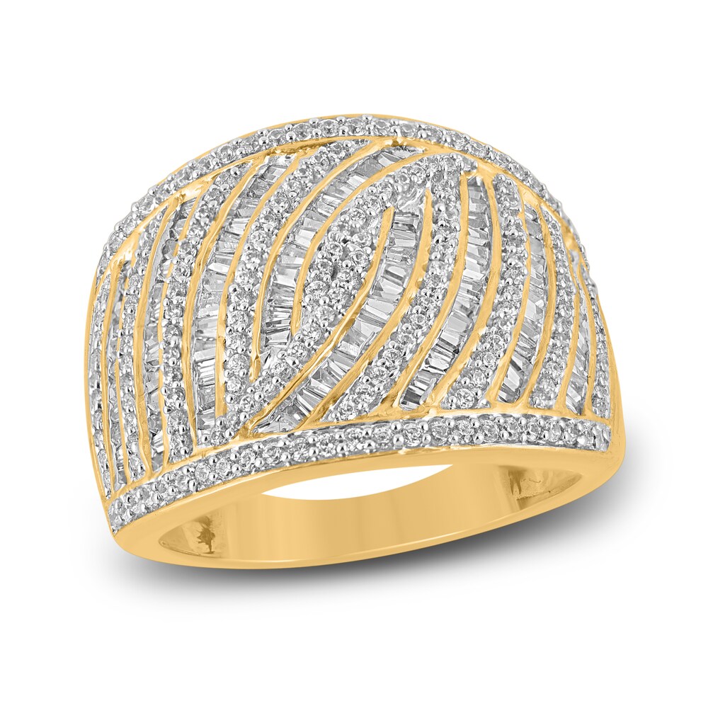 Diamond Ring 1 ct tw Round 14K Yellow Gold/Rhodium I76ngV9Y Diamond Ring 1 ct tw Round 14K Yellow Gold/Rhodium I76ngV9Y