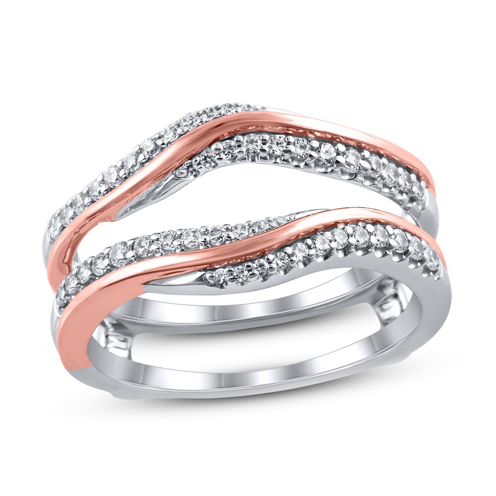 Diamond Enhancer Ring 1/3 ct tw Round 14K Two-Tone Gold I9wa56ms Diamond Enhancer Ring 1/3 ct tw Round 14K Two-Tone Gold I9wa56ms