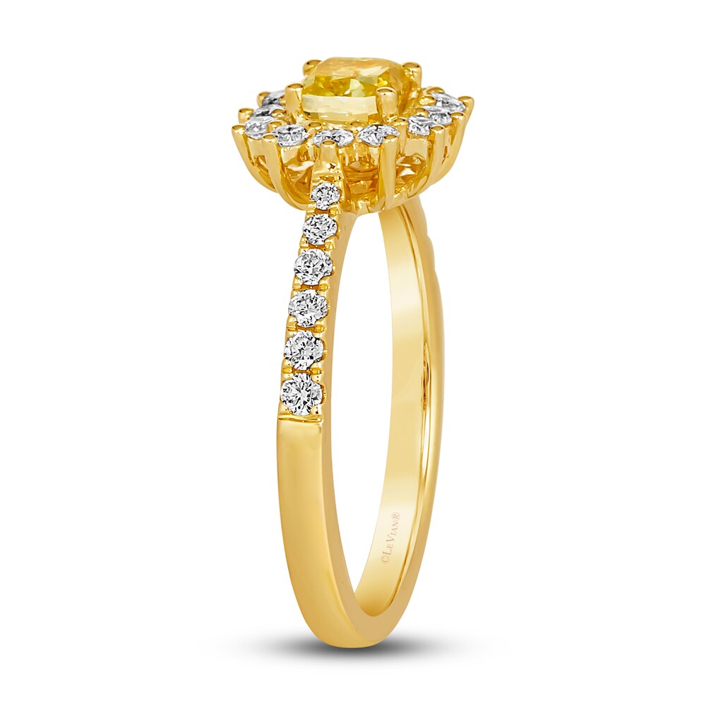 Le Vian Sunny Yellow Diamond Ring 1 ct tw Cushion/Round 14K Honey Gold ILXZPnDb Le Vian Sunny Yellow Diamond Ring 1 ct tw Cushion/Round 14K Honey Gold ILXZPnDb
