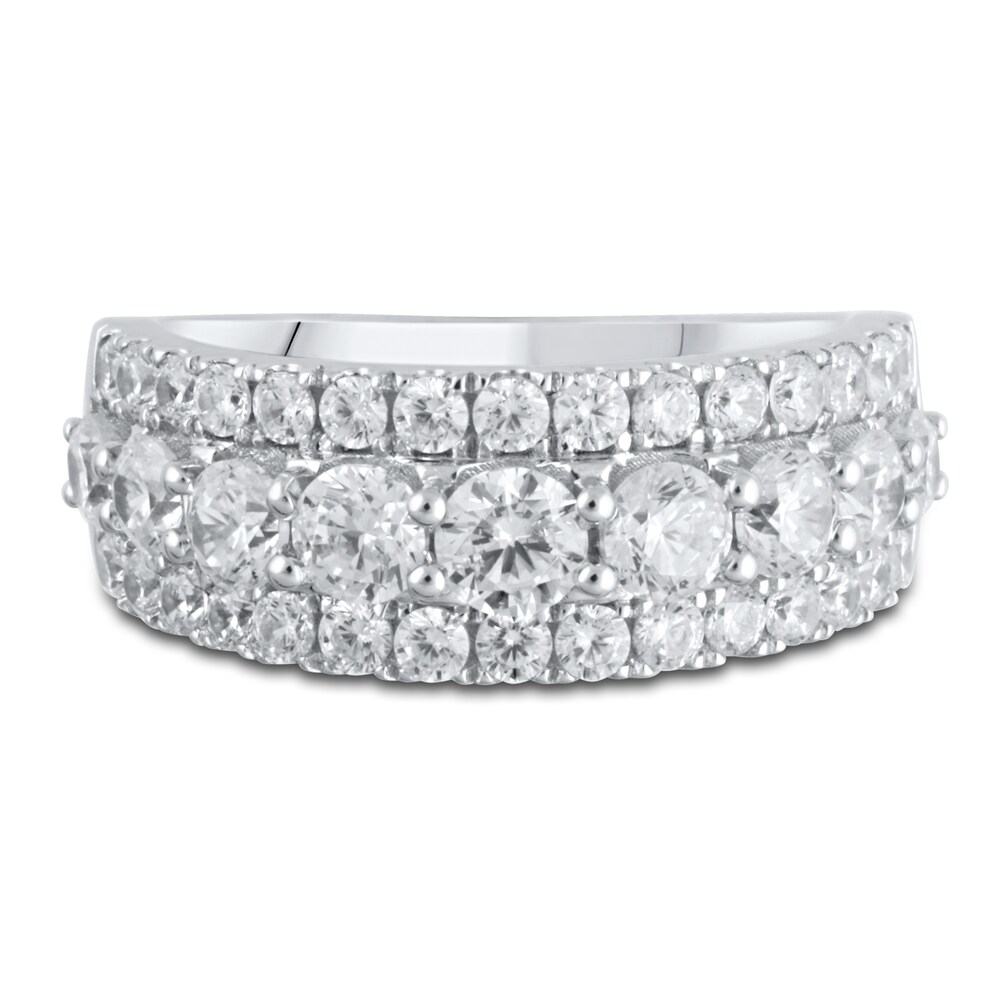 Lab-Created Diamond Anniversary Band 2 ct tw Round 14K White Gold ILhZJryX Lab-Created Diamond Anniversary Band 2 ct tw Round 14K White Gold ILhZJryX