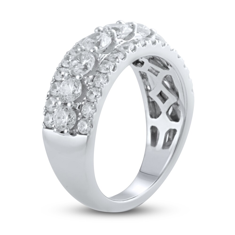 Lab-Created Diamond Anniversary Band 2 ct tw Round 14K White Gold ILhZJryX Lab-Created Diamond Anniversary Band 2 ct tw Round 14K White Gold ILhZJryX