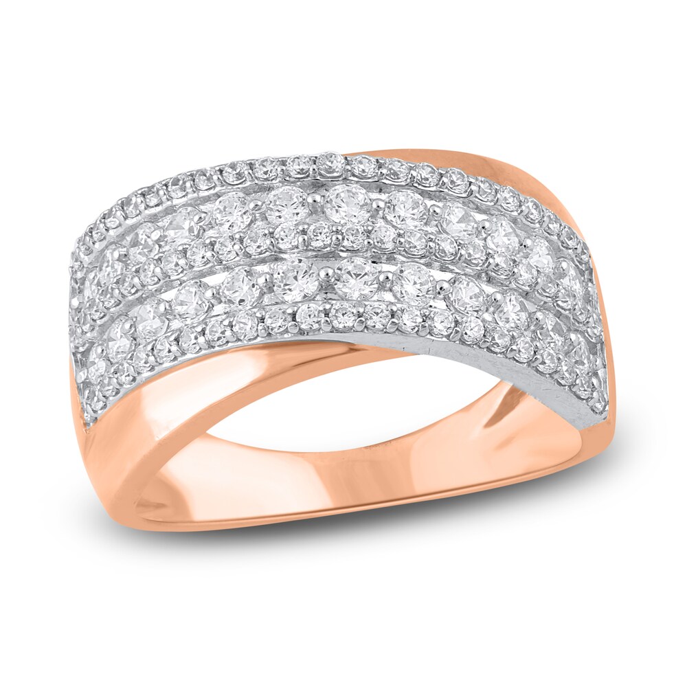 Diamond Anniversary Band 1 ct tw Round 14K Rose Gold IMYkYBvy
