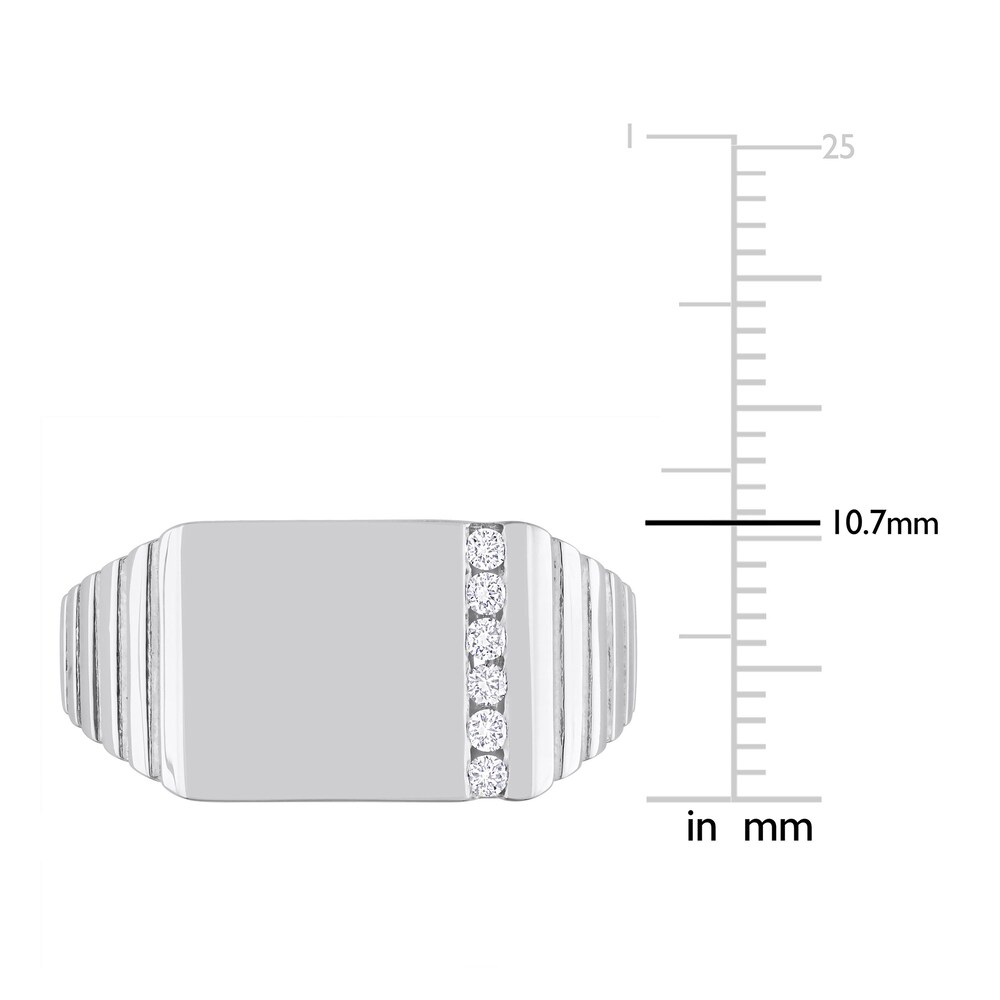 Men\'s Diamond Ring 1/10 ct tw Round Sterling Silver IXekHhJZ Men\'s Diamond Ring 1/10 ct tw Round Sterling Silver IXekHhJZ