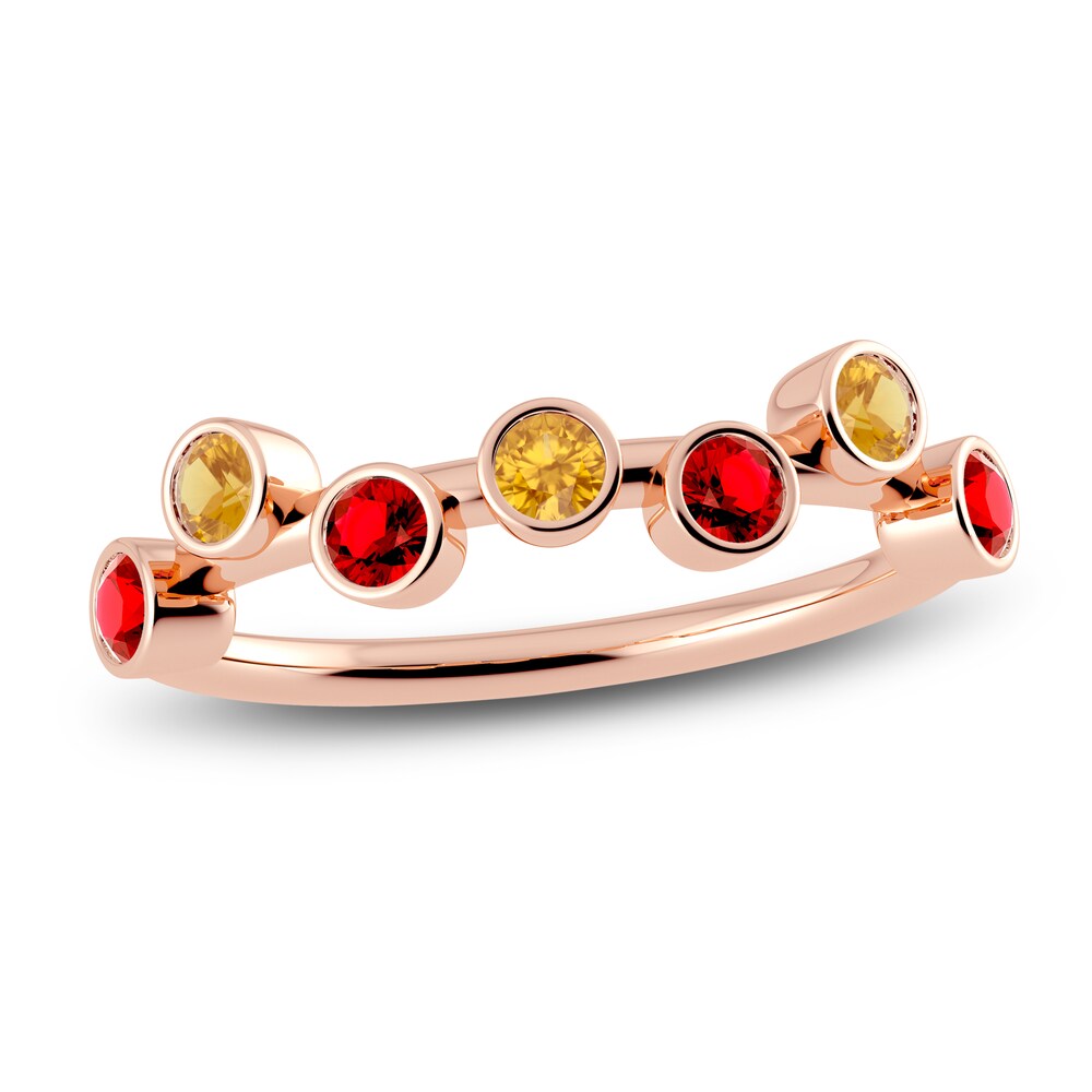 Juliette Maison Natural Citrine & Natural Ruby Ring 10K Rose Gold IY7rZivE Juliette Maison Natural Citrine & Natural Ruby Ring 10K Rose Gold IY7rZivE