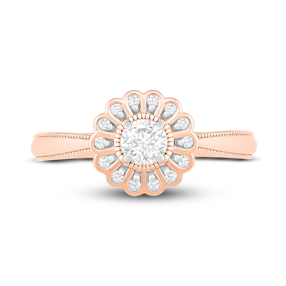Diamond Ring 1/3 ct tw Round 14K Rose Gold IZr6WKwj Diamond Ring 1/3 ct tw Round 14K Rose Gold IZr6WKwj