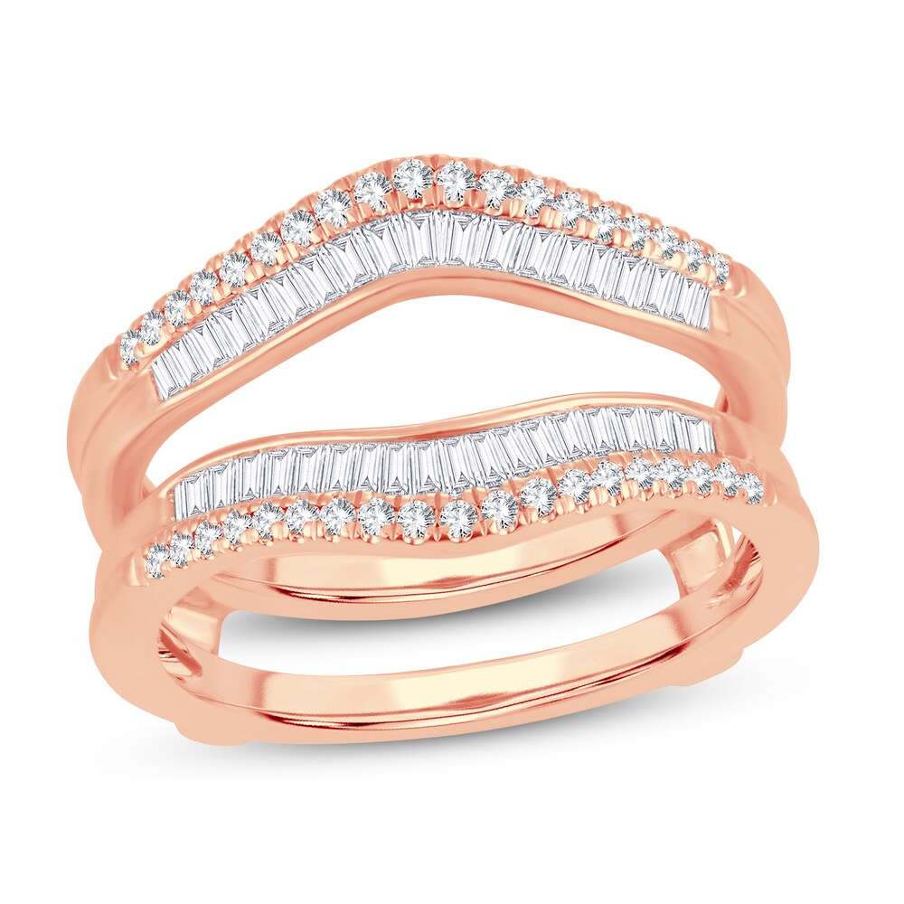 Diamond Enhancer Ring 1/2 ct tw Round/Baguette 14K Rose Gold IbV7voqU Diamond Enhancer Ring 1/2 ct tw Round/Baguette 14K Rose Gold IbV7voqU