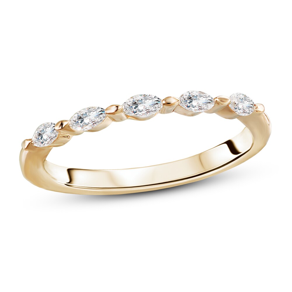 Diamond Anniversary Ring 1/4 ct tw Round 14K Yellow Gold IhPCEdIP Diamond Anniversary Ring 1/4 ct tw Round 14K Yellow Gold IhPCEdIP